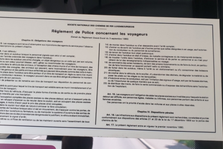 Leserforum / Aktueller Anschlag im CFL-Bus der Linie 223 – die Benutzungsregeln