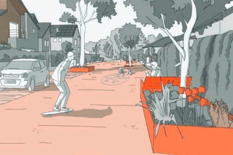 Die „zone résidentielle“ soll den Anwohnern mehr Platz im öffentlichen Raum geben