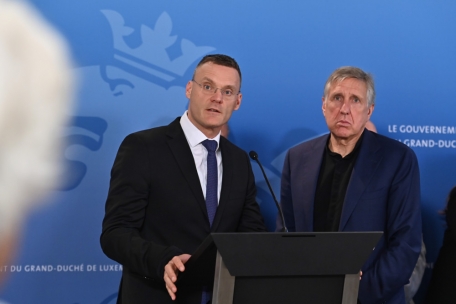 Fran&ccedil;ois Bausch (r.) hat die Nominierung von Gilles Feith (l.) als Luxair-Generaldirektor vorangetrieben