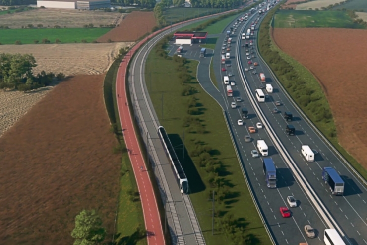 Luxemburg / Schnelltram soll Beles bis 2035 anfahren: So soll die A4 in Zukunft aussehen