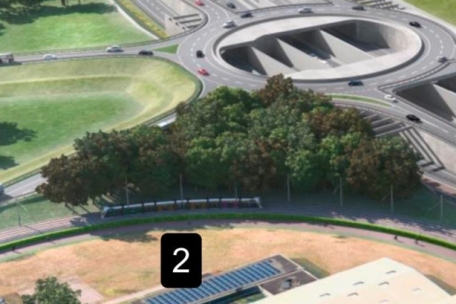Darstellung des künftigen „Echangeur“ Lallingen vom Verkehrsministerium