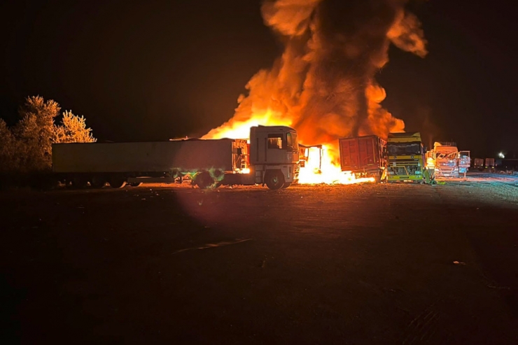 Ukraine-Krieg / Schwere russische Luftangriffe auf Getreide-Häfen