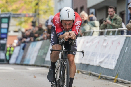 Victor Campenaerts gewann das Zeitfahren am Samstag 