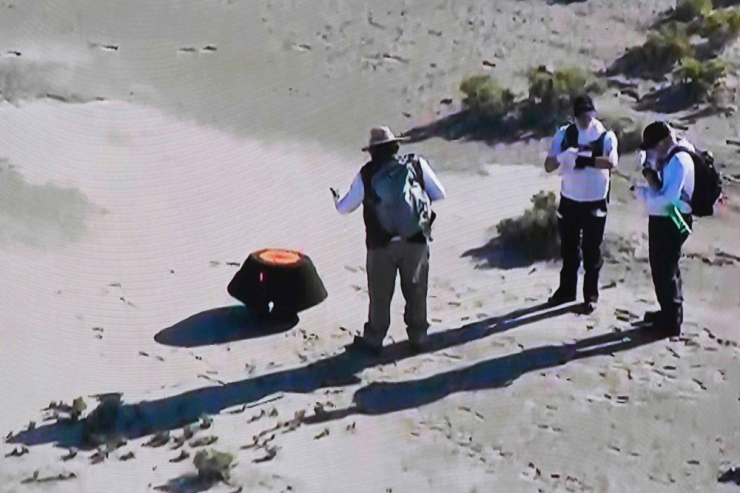 USA / Größte jemals gesammelte Asteroiden-Probe in den USA gelandet