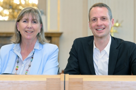 Ein harmonisches Duo: Was auf kommunaler Ebene gut klappt, würde in den Augen von Lydie Polfer (DP) und Serge Wilmes (CSV) auch auf nationaler Ebene funktionieren