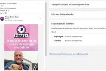 Wahlen 2023 / Von Hunden für Piraten: Wahlwerbung von Daniel Frères sorgt für Aufregung