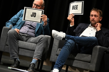 Waren sich in (fast) allen Punkten einig: Energieminister Claude Turmes (l.) und der Europaabgeordnete Christophe Hansen