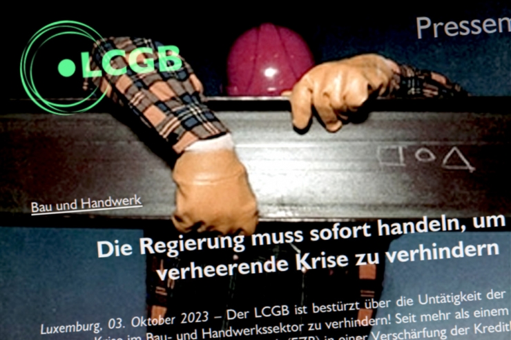 „Verheerende Krise“ in Bau und Handwerk / LCGB fordert eine Tripartite – OGBL sieht die Lage differenzierter