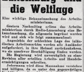 Ausländische Arbeitskräfte werden aufgefordert, in ihr Heimatland zurückzukehren