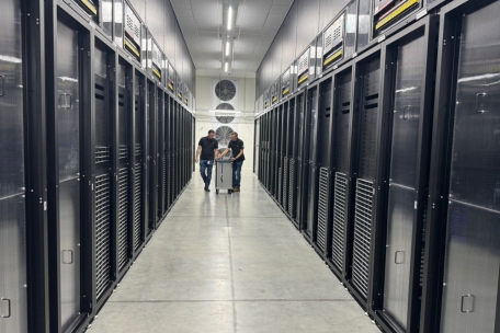 Mitarbeiter von Apple im europäischen Rechenzentrum von Apple in Tjele bei Viborg in Dänemark 
