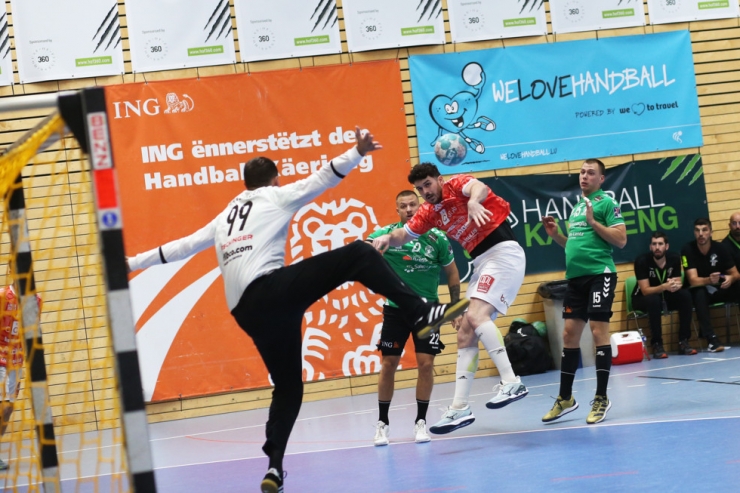 Handball / Red Boys gewinnen ersten Schlagabtausch mit Käerjeng überraschend deutlich