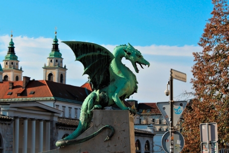 Ljubljanas Drachenbrücke: So facettenreich wie die Architektur ist auch die literarische Landschaft in Slowenien