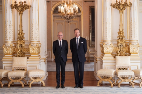 Luc Frieden bei Großherzog Henri