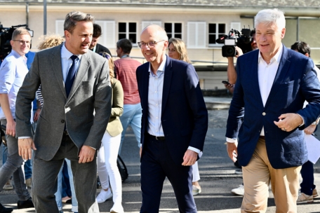 Von links nach rechts: Xavier Bettel (DP), Luc Frieden (CSV) und Claude Wiseler (CSV)