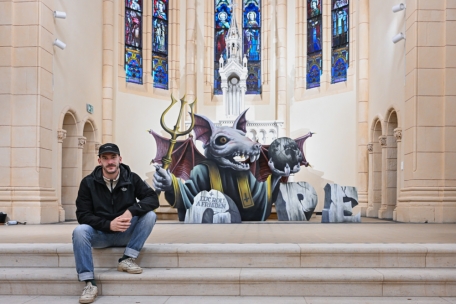 Alain Welter voulait depuis longtemps créer une œuvre dans une église