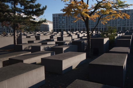 Die Stelen des Holocaust-Mahnmals in Berlin