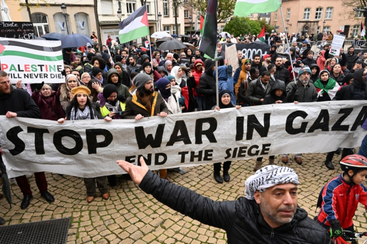 Demonstration in Luxemburg-Stadt / Forderung des sofortigen Waffenstillstands in Gaza