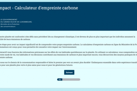 Startseite des Online-Fragebogens
