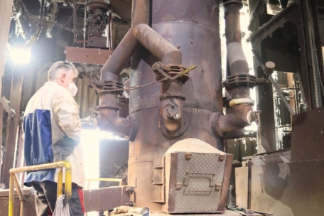 Der derzeit in Betrieb befindliche Kupolofen