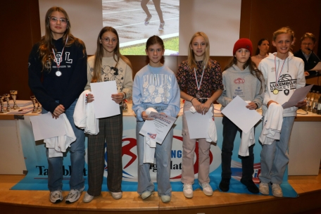 Bei den Débutantes (Jahrgang 2012) hatte Maxine Liebens Thein (Fola) die Nase vorn. Dahinter folgten Nina Engel (CSL), Liz Mores (CAB), Rheya Donckel (CSL), Mathilda Entringer (CAB) und Sophy Leick (Celtic).