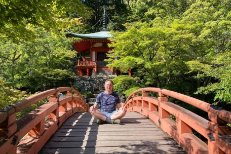 Robert Weis lors d’un voyage au Japon