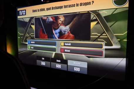 Die Kandidaten haben vier mögliche Antworten zu Auswahl