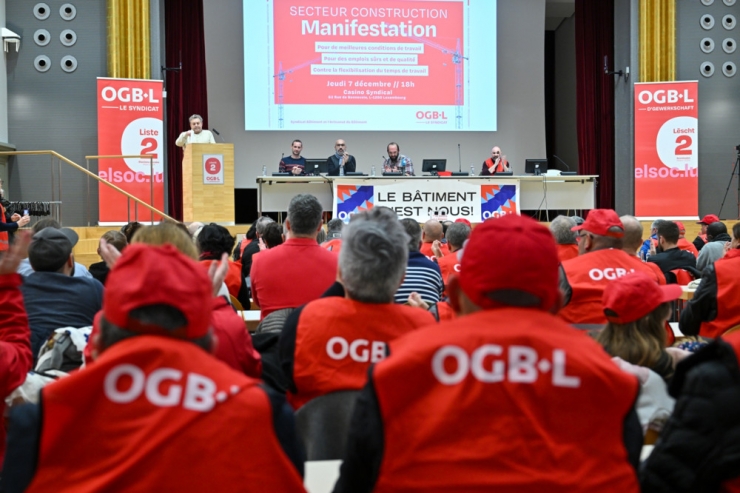 Gewerkschaft / 19 Monate Diskussion, ohne Ergebnis: OGBL lädt zur Kundgebung für den Bausektor