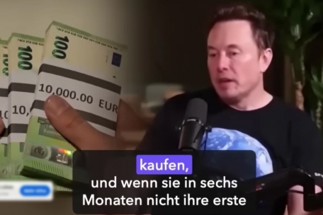 Nein, Elon Musk verschenkt auch keine Software, die einen garantiert zum Millionär macht: Wie in dieser YouTube-Werbung zu sehen, nutzen die Betrüger dreist prominente Gesichter und Firmenlogos.