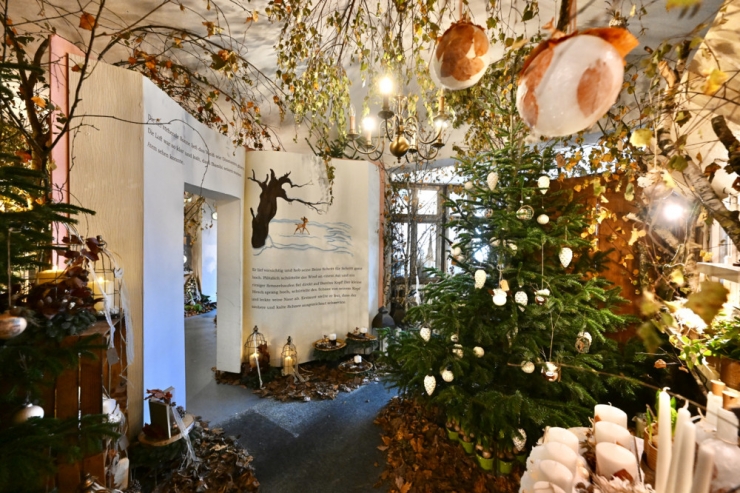 18. Adventsausstellung / Wie ein Blumenladen das winterliche Märchenland in Schifflingen erschuf