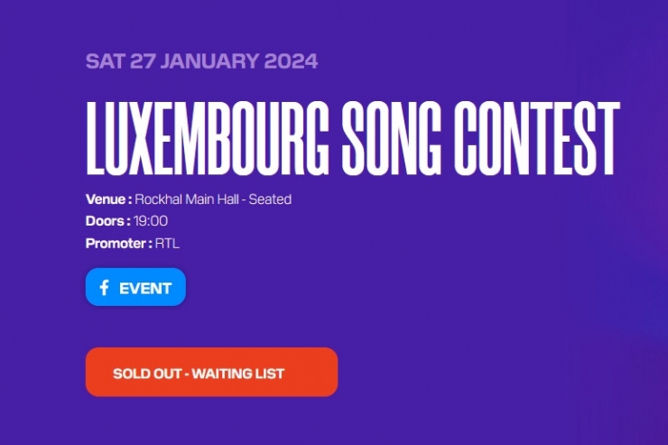 Rockhal / Eurovision-Live-Show nach wenigen Stunden ausverkauft