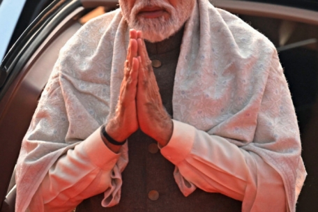 Indiens Premierminister Narendra Modi während einer Zeremonie beim Präsidentenpalast Rashtrapati Bhavan in Neu-Delhi im vergangenen Dezember