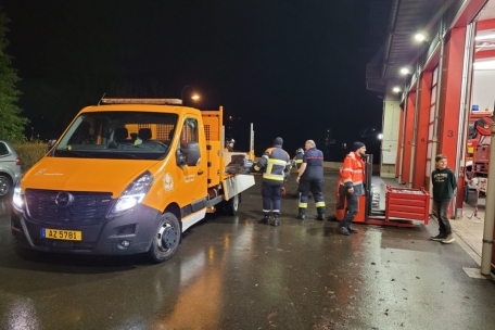 Wie in vielen anderen Gemeinde waren auch in Bissen die Feuerwehrleute die ganze Nacht im Einsatz