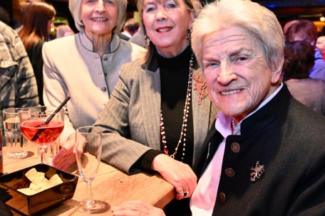 DP-Damen ersten Ranges auf dem Neujahrsempfang: Anne Brasseur, Lydie Polfer und Colette Flesch