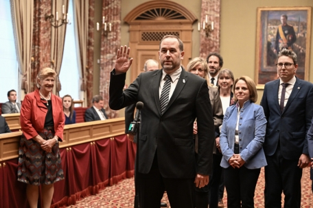Tom Weidig am 24. Oktober in der Chamber bei seiner Vereidigung