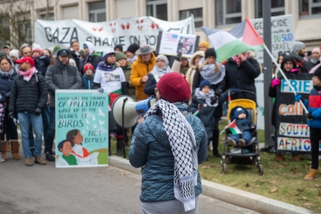 Luxemburg / CPJPO demonstriert vor US-Botschaft gegen Gazakrieg