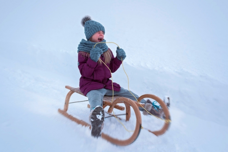 Ausblick / Wetterwoche wird wohl winterlich-weiß: Gut für Schlitten-, schlecht für Autofahrer