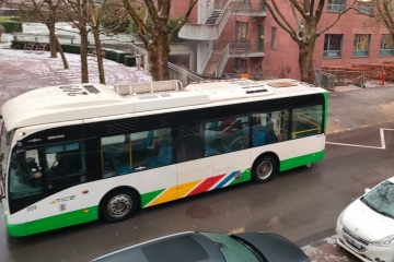 Mobilität / Busse trotzen den Bedingungen: So erlebte das TICE den Eistag