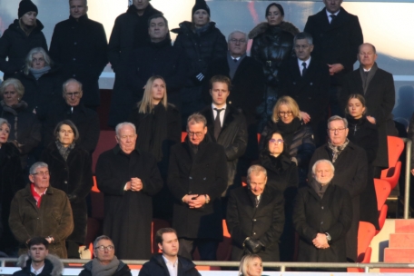 Ehrengäste bei der Abschiedsfeier: Darunter Beckenbauers Familie, aber auch Vertreter aus Politik und Gesellschaft
