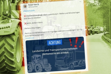 Deutschland / Pendler werden Bauernopfer: Landwirte blockieren Grenzübergänge