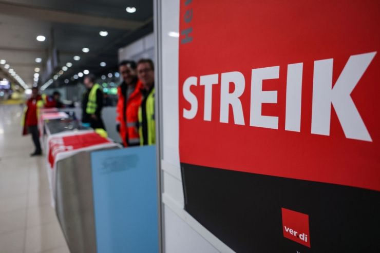 Flughafenstreik in Deutschland / Verband erwartet 1.100 Flugausfälle am Donnerstag