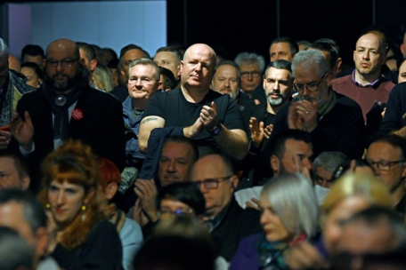 Bereit zur Gegenwehr bei Angriffen auf das Sozialsystem: die OGBL-Militanten