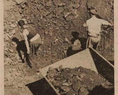 Arbeiter im Tagebau