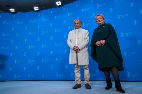 L’actrice Lily Farhadpour (d.) et l’acteur Esmail Mehrabi à la Berlinale 2024 