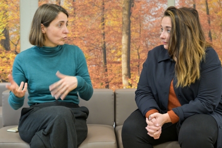 Für Sophie Binet und OGBL-Präsidentin Nora Back wird gewerkschaftliche Zusammenarbeit über die eigenen Landesgrenzen hinaus immer wichtiger