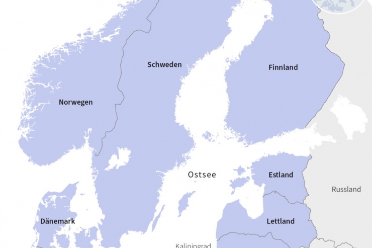 NATO / Russland nach Schwedens Beitritt allein in der Ostsee