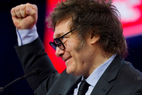 Hier ist er kämpferisch: Javier Milei bei der Conservative Political Action Conference (CPAC)