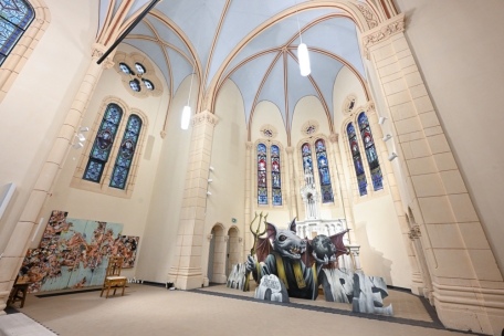 „No Church in the Wild“ hieß eine Ausstellung im vergangenen Herbst in der Barbara-Kirche von Lasauvage