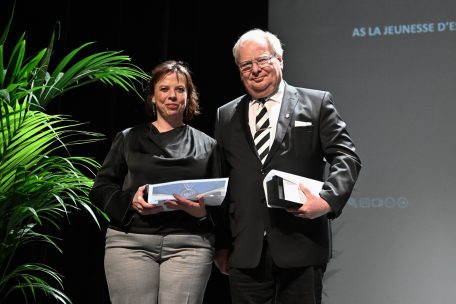 Tessy Alesch (Espérance) und Jean-Claude Conter (Jeunesse) wurden als „Bénévole“ des Jahres ausgezeichnet
