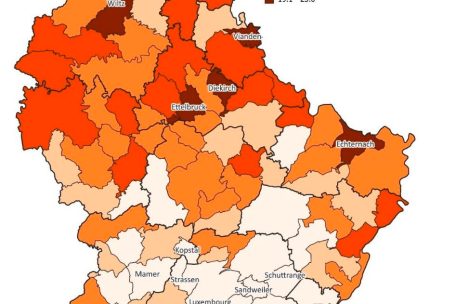 Die Verteilung von Menschen mit Behinderung im Land