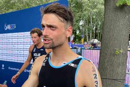 Triathlet Gregor Payet